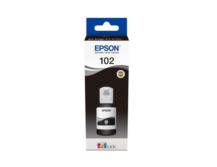 Epson 102 EcoTank Pigment Black ink bottle i gruppen COMPUTERTILBEHØR / Printere og tilbehør / Blæk og toner / Blækpatroner / Epson hos TP E-commerce Nordic AB (A14056)