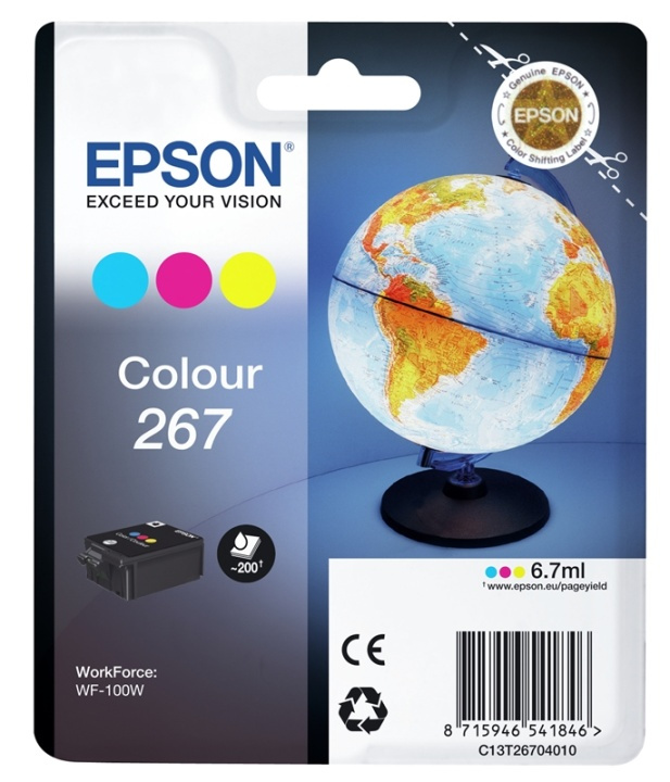 Epson Globe Singlepack Colour 267 ink cartridge i gruppen COMPUTERTILBEHØR / Printere og tilbehør / Blæk og toner / Blækpatroner / Epson hos TP E-commerce Nordic AB (A14077)