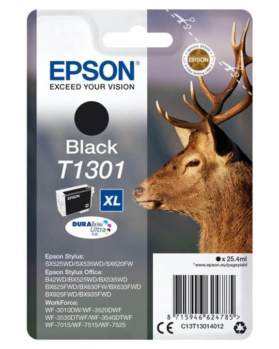 Epson Stag Enpack svart T1301 DURABrite Ultra-bläck i gruppen COMPUTERTILBEHØR / Printere og tilbehør / Blæk og toner / Blækpatroner / Epson hos TP E-commerce Nordic AB (A14138)