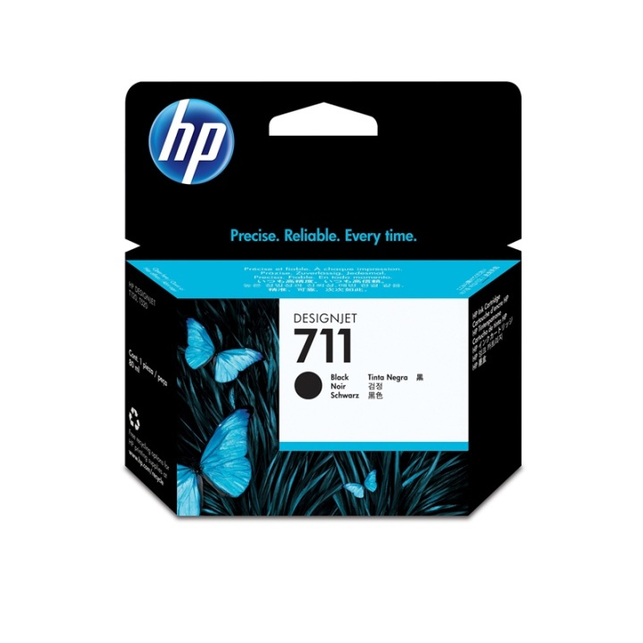 HP 711 bläckpatroner 1 styck Original Hög (XL) avkastning Svart i gruppen COMPUTERTILBEHØR / Printere og tilbehør / Blæk og toner / Blækpatroner / HP hos TP E-commerce Nordic AB (A14180)