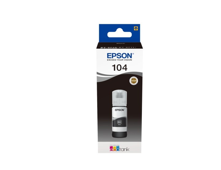 Epson 104 EcoTank Black ink bottle i gruppen COMPUTERTILBEHØR / Printere og tilbehør / Blæk og toner / Blækpatroner / Epson hos TP E-commerce Nordic AB (A14248)