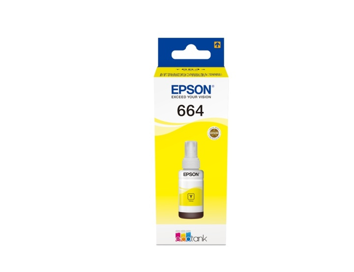 Epson 664 Ecotank Yellow ink bottle (70ml) i gruppen COMPUTERTILBEHØR / Printere og tilbehør / Blæk og toner / Blækpatroner / Epson hos TP E-commerce Nordic AB (A14252)