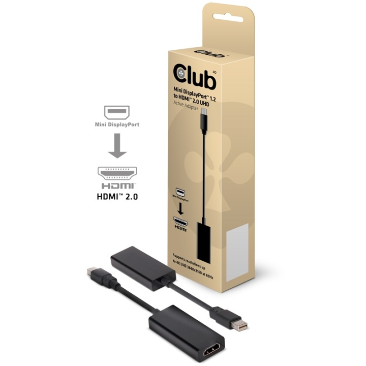 Club 3D Mini Displayport 1.2 - HDMI 2.0-adapter CAC-2170 i gruppen COMPUTERTILBEHØR / Kabler og adaptere / DisplayPort / Adaptere hos TP E-commerce Nordic AB (A14277)