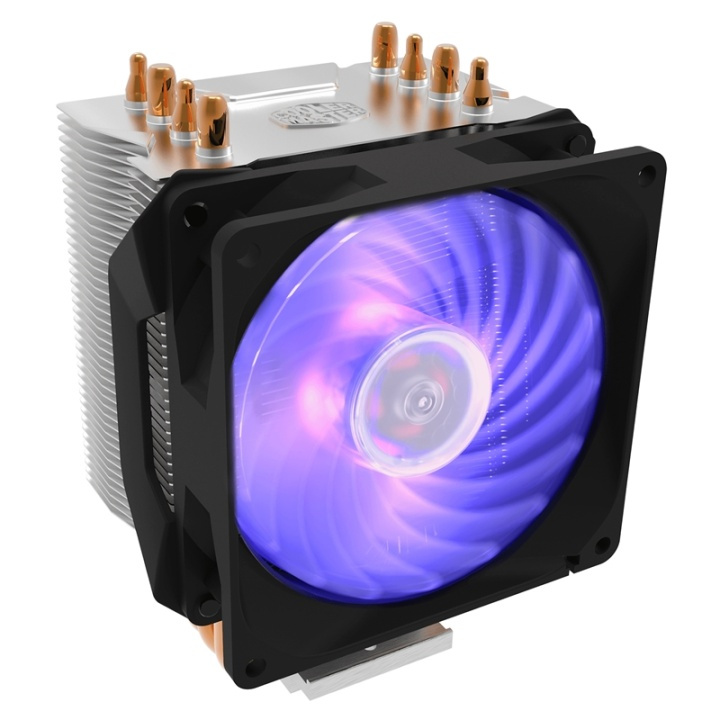 Cooler Master Hyper H410R RGB Processor Kylare 9,2 cm Svart, Silver i gruppen COMPUTERTILBEHØR / Computerkomponenter / Køling / Processorkøling hos TP E-commerce Nordic AB (A14360)