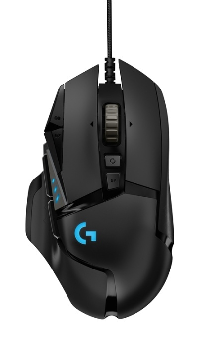 Logitech G502 Hero datormöss högerhand USB Type-A Optisk 16000 DPI i gruppen COMPUTERTILBEHØR / GAMING / Mus hos TP E-commerce Nordic AB (A14418)