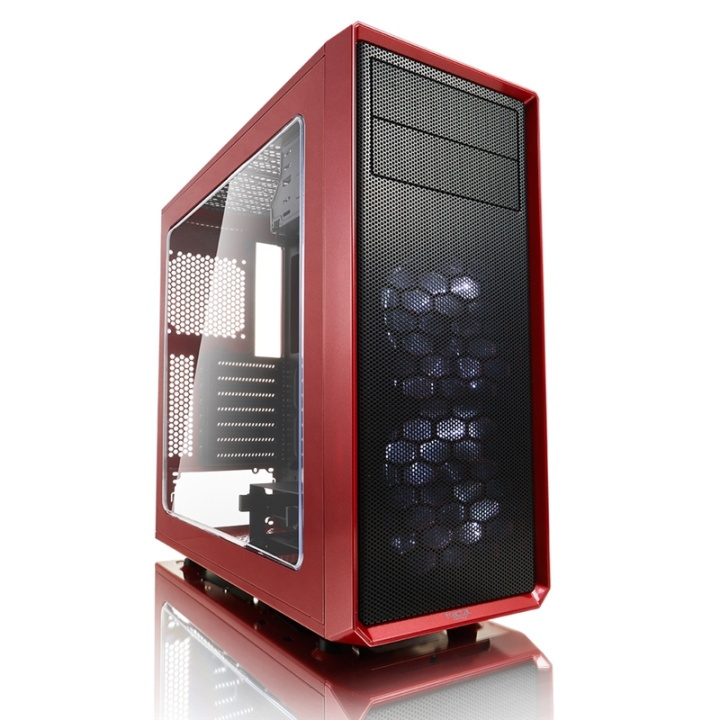 Fractal Design Focus G Midi Tower Svart, Röd i gruppen COMPUTERTILBEHØR / Computerkomponenter / Kabinet hos TP E-commerce Nordic AB (A14544)