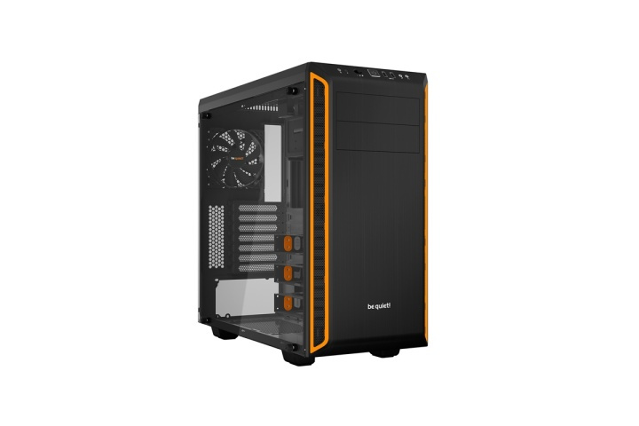 be quiet! Pure Base 600 Window Midi Tower Svart, Orange i gruppen COMPUTERTILBEHØR / Computerkomponenter / Kabinet hos TP E-commerce Nordic AB (A14557)