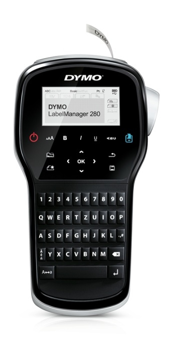 DYMO LabelManager T 280 QWERTZ i gruppen COMPUTERTILBEHØR / Printere og tilbehør / Printere / Labelmaskiner og tilbehør / Skrive og tilbehør hos TP E-commerce Nordic AB (A14644)
