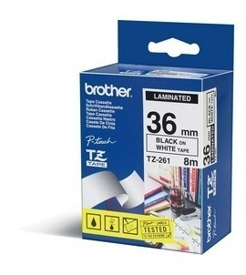 Brother TZe-261 etikett-tejp TZ i gruppen COMPUTERTILBEHØR / Printere og tilbehør / Printere / Labelmaskiner og tilbehør / Tape hos TP E-commerce Nordic AB (A14665)