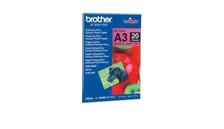 Brother BP71GA3 fotopapper A3 Blå, Röd Glansigt i gruppen HJEMMEELEKTRONIK / Foto og video / Fotografi udstyr / Andet hos TP E-commerce Nordic AB (A14738)