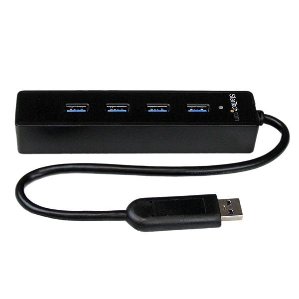 StarTech.com ST4300PBU3 gränssnittshubbar USB 3.2 Gen 1 (3.1 Gen 1) Type-A 5000 i gruppen COMPUTERTILBEHØR / Computer Tilbehør / USB-hubs hos TP E-commerce Nordic AB (A14775)