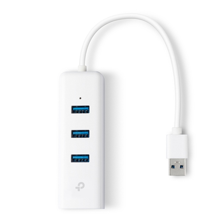 TP-LINK UE330 USB 3.2 Gen 1 (3.1 Gen 1) Type-A 1000 Mbit/s Vit i gruppen COMPUTERTILBEHØR / Computer Tilbehør / USB-hubs hos TP E-commerce Nordic AB (A14782)