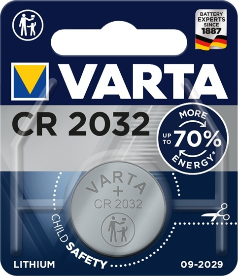Varta CR2032 Engångsbatteri Litium i gruppen HJEMMEELEKTRONIK / Batterier og opladere / Batterier / Knapcelle hos TP E-commerce Nordic AB (A14799)