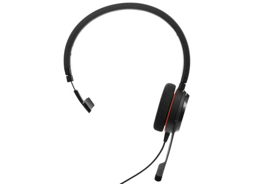 Jabra Evolve 20 UC Mono Headset Huvudband Svart i gruppen COMPUTERTILBEHØR / Computer Tilbehør / Headset hos TP E-commerce Nordic AB (A14846)