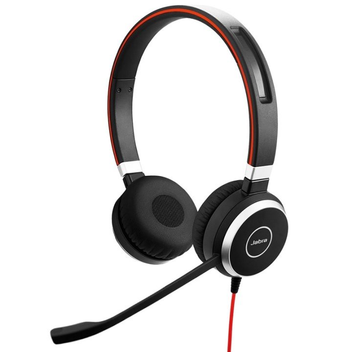 Jabra Evolve 40 UC Stereo Headset Huvudband Svart i gruppen COMPUTERTILBEHØR / Computer Tilbehør / Headset hos TP E-commerce Nordic AB (A14858)