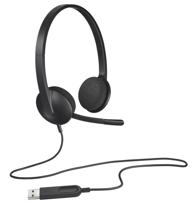 Logitech H340 Headset Huvudband USB Type-A Svart i gruppen COMPUTERTILBEHØR / Computer Tilbehør / Headset hos TP E-commerce Nordic AB (A14871)