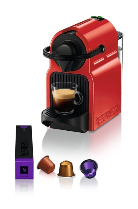 Krups Inissia XN1005 Ruby Red Pod coffee machine 0,7 l i gruppen HJEM, HUS & HAVE / Husholdningsapparater / Kaffe og espresso / Kaffemaskiner hos TP E-commerce Nordic AB (A14989)