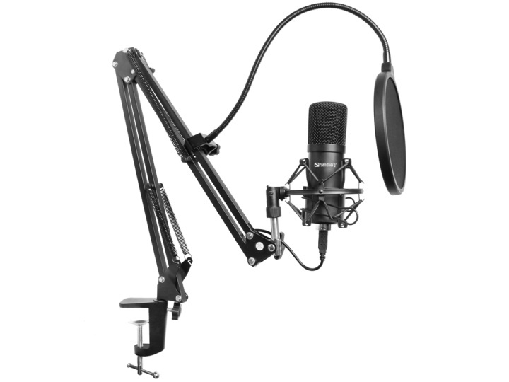 Sandberg Streamer USB Microphone Kit i gruppen COMPUTERTILBEHØR / Computer Tilbehør / Mikrofoner hos TP E-commerce Nordic AB (A15031)