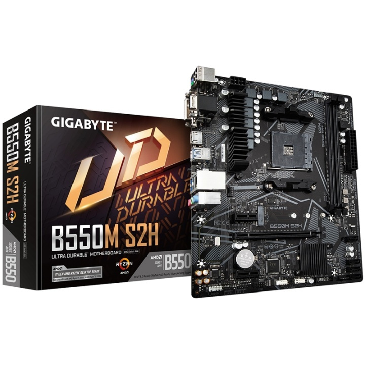 Gigabyte B550M S2H AMD B550 Uttag AM4 micro ATX i gruppen COMPUTERTILBEHØR / Computerkomponenter / Bundkort hos TP E-commerce Nordic AB (A15160)