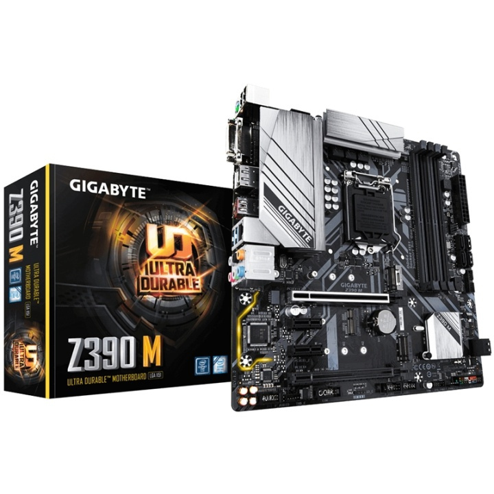 Gigabyte Z390 M moderkort Intel Z390 LGA 1151 (uttag H4) micro ATX i gruppen COMPUTERTILBEHØR / Computerkomponenter / Bundkort hos TP E-commerce Nordic AB (A15166)