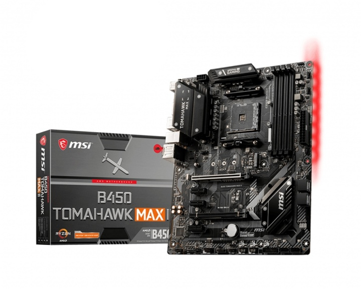 MSI B450 TOMAHAWK MAX II moderkort AMD B450 Uttag AM4 ATX i gruppen COMPUTERTILBEHØR / Computerkomponenter / Bundkort hos TP E-commerce Nordic AB (A15172)
