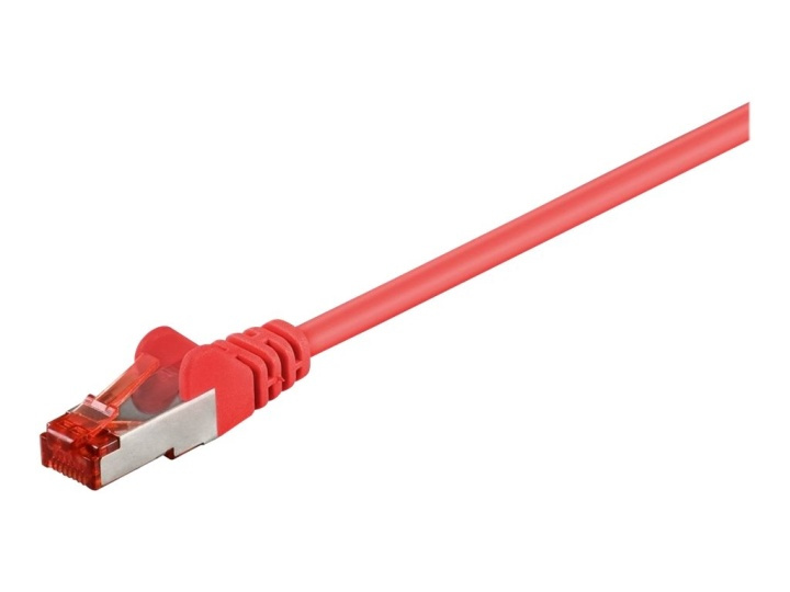 Goobay CAT 6 S/FTP CU 5m, Röd i gruppen COMPUTERTILBEHØR / Kabler og adaptere / Netværkskabler / Cat6 hos TP E-commerce Nordic AB (A15216)