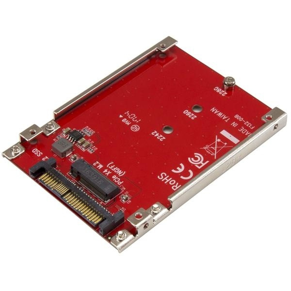 StarTech.com M.2 enhet till U.2 (SFF-8639) värdadapter för M.2 PCIe NVMe SSD-enh i gruppen COMPUTERTILBEHØR / Computerkomponenter / Harddiske / SSD hos TP E-commerce Nordic AB (A15263)