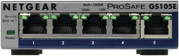 Netgear GS105E-200PES nätverksswitchar hanterad L2/L3 Gigabit Ethernet (10/100/1 i gruppen COMPUTERTILBEHØR / Netværk / Switches / 10/100/1000Mbps hos TP E-commerce Nordic AB (A15267)
