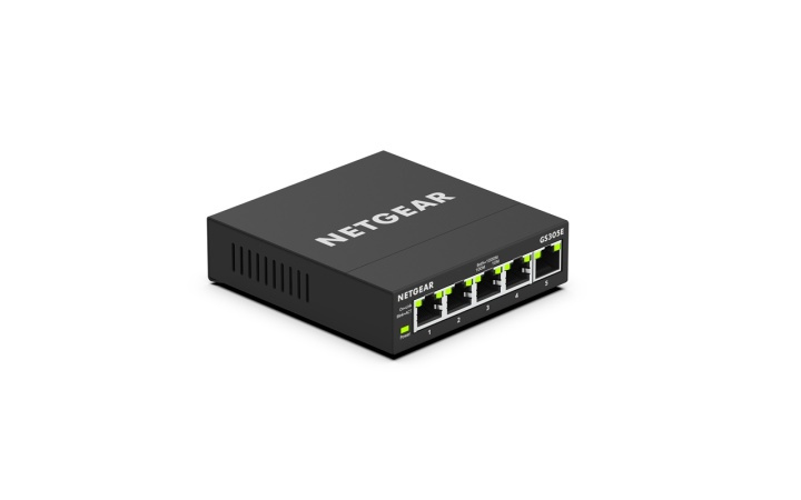 Netgear GS305E hanterad Gigabit Ethernet (10/100/1000) Svart i gruppen COMPUTERTILBEHØR / Netværk / Switches hos TP E-commerce Nordic AB (A15275)