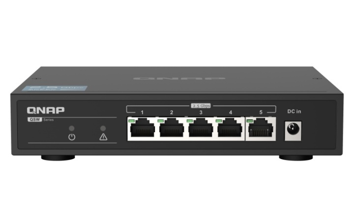 QNAP QSW-1105-5T nätverksswitchar Ohanterad Gigabit Ethernet (10/100/1000) Svart i gruppen COMPUTERTILBEHØR / Netværk / Switches hos TP E-commerce Nordic AB (A15279)
