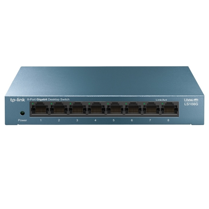 TP-Link LiteWave 8Port Gbit Desktop Switch 8 Gbit RJ45 Ports i gruppen COMPUTERTILBEHØR / Netværk / Switches hos TP E-commerce Nordic AB (A15285)
