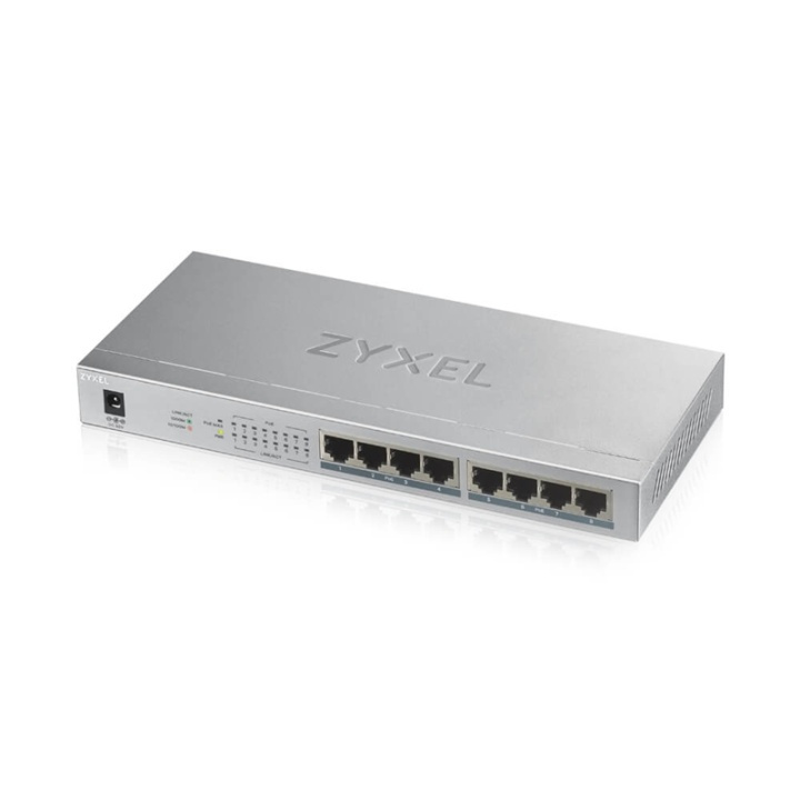 Zyxel GS1008HP Ohanterad Gigabit Ethernet (10/100/1000) Strömförsörjning via Eth i gruppen COMPUTERTILBEHØR / Netværk / Switches / 10/100/1000Mbps hos TP E-commerce Nordic AB (A15293)