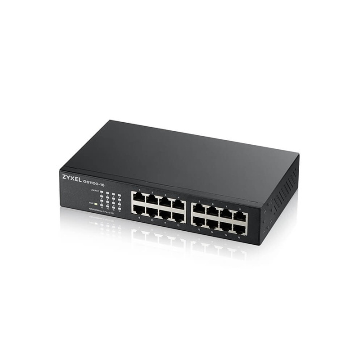 Zyxel GS1100-16 Gigabit Switch Preowned Grade A i gruppen COMPUTERTILBEHØR / Netværk / Switches hos TP E-commerce Nordic AB (A15294D)