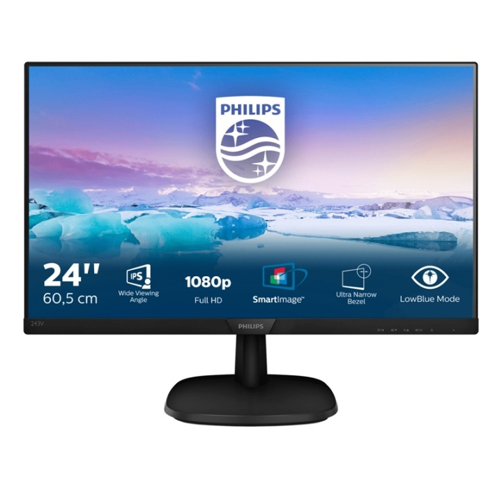 Philips V Line LCD-skärm med Full HD 243V7QDSB/00 i gruppen COMPUTERTILBEHØR / Monitor / Monitorer hos TP E-commerce Nordic AB (A15336)