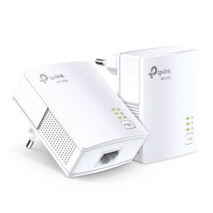 TP-LINK TL-PA7017 KIT 1000 Mbit/s Nätverksansluten (Ethernet) Vit 2 styck i gruppen COMPUTERTILBEHØR / Netværk / Homeplug/Powerline hos TP E-commerce Nordic AB (A15347)