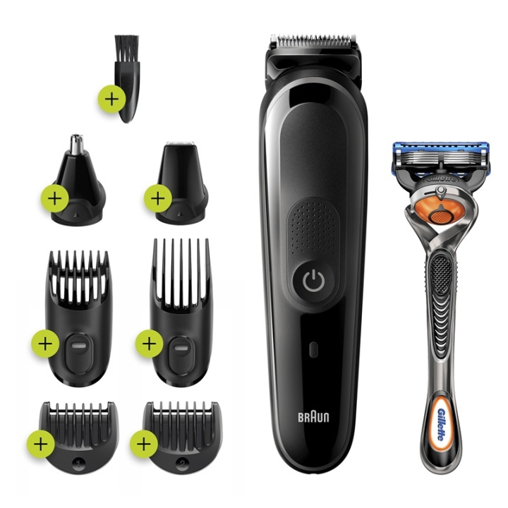 Braun 81705165 skägg/hår trimmer Svart, Grå i gruppen SKØNHED & HELSE / Hår og styling / Barbering og trimning / Hårtrimmere hos TP E-commerce Nordic AB (A15423)