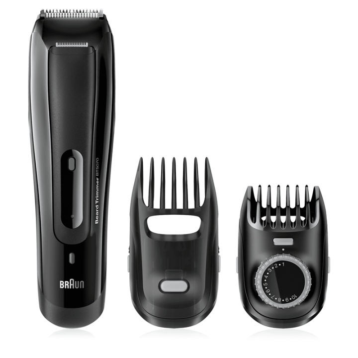 Braun BT5070 skäggtrimmer Svart, Blå i gruppen SKØNHED & HELSE / Hår og styling / Barbering og trimning / Barbermaskiner og tilbehør hos TP E-commerce Nordic AB (A15433)