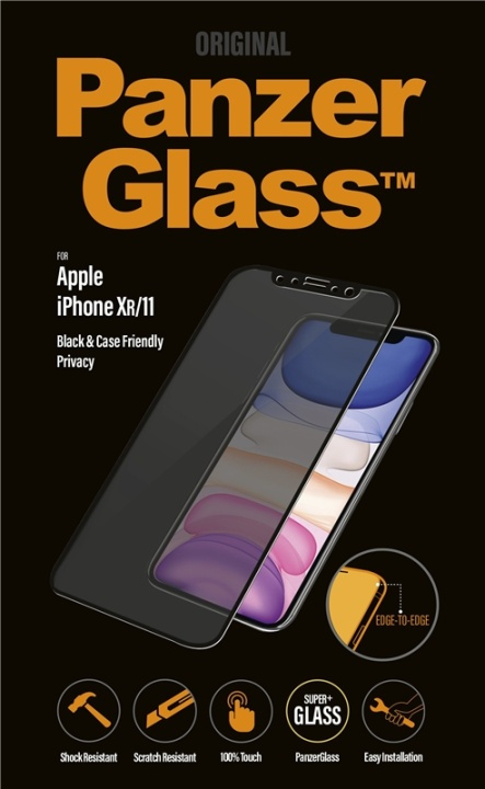 PanzerGlass P2665 skärmskydd Apple 1 styck i gruppen SMARTPHONES & TABLETS / Mobil Beskyttelse / Apple / iPhone XR / Skærmbeskyttelse hos TP E-commerce Nordic AB (A15457)