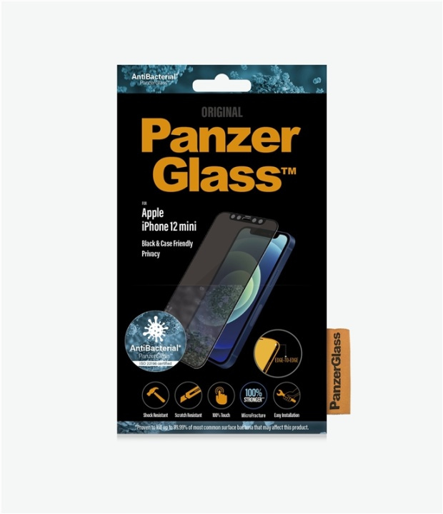 PanzerGlass P2710 skärmskydd Apple 1 styck i gruppen SMARTPHONES & TABLETS / Mobil Beskyttelse / Apple / iPhone 12 Mini / Skærmbeskyttelse hos TP E-commerce Nordic AB (A15469)