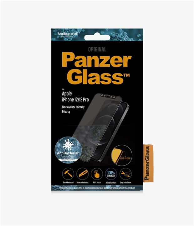 PanzerGlass P2711 skärmskydd Apple 1 styck i gruppen SMARTPHONES & TABLETS / Mobil Beskyttelse / Apple / iPhone 12 / Skærmbeskyttelse hos TP E-commerce Nordic AB (A15470)