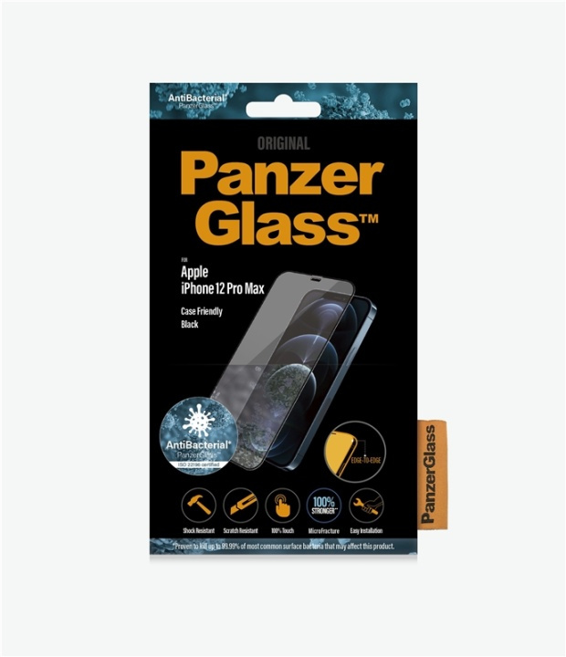 PanzerGlass 2712 skärmskydd Genomskinligt skärmskydd Apple 1 styck i gruppen SMARTPHONES & TABLETS / Mobil Beskyttelse / Apple / iPhone 12 Pro hos TP E-commerce Nordic AB (A15494)