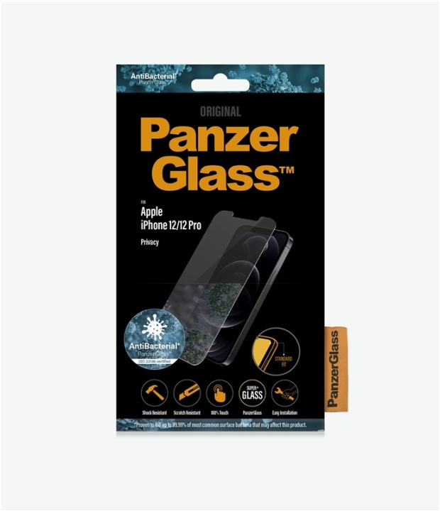 PanzerGlass P2708 skärmskydd Apple 1 styck i gruppen SMARTPHONES & TABLETS / Mobil Beskyttelse / Apple / iPhone 12 / Skærmbeskyttelse hos TP E-commerce Nordic AB (A15498)