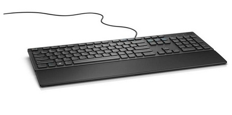 DELL KB216 tangentbord QWERTY Dansk Svart i gruppen COMPUTERTILBEHØR / Mus og tastatur / Tastatur / Med ledning hos TP E-commerce Nordic AB (A15611)