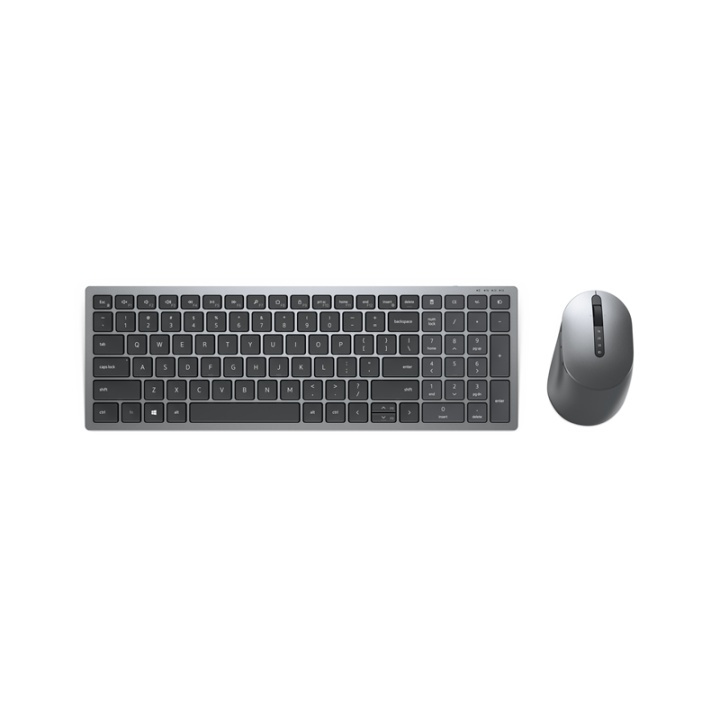 DELL KM7120W tangentbord Trådlös RF + Bluetooth QWERTY Nordic Grå, Titan i gruppen COMPUTERTILBEHØR / Mus og tastatur / Tastatur / Ledningsfri hos TP E-commerce Nordic AB (A15613)