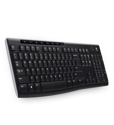 Logitech K270 tangentbord RF Trådlös QWERTY Svart i gruppen COMPUTERTILBEHØR / Mus og tastatur / Tastatur / Ledningsfri hos TP E-commerce Nordic AB (A15624)