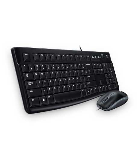 Logitech MK120 tangentbord USB QWERTY Nordiska språk Svart i gruppen COMPUTERTILBEHØR / Mus og tastatur / Tastatur / Med ledning hos TP E-commerce Nordic AB (A15625)