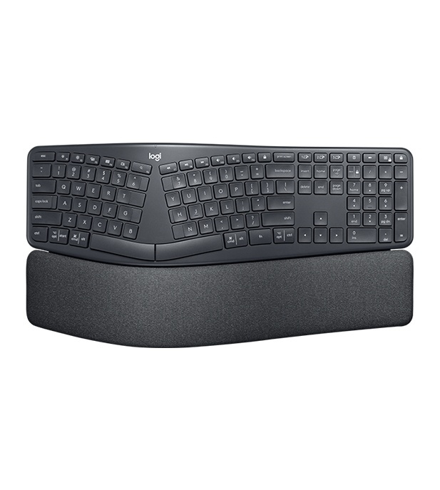 Logitech Ergo K860 tangentbord Trådlös RF + Bluetooth QWERTY Nordic Svart i gruppen COMPUTERTILBEHØR / Mus og tastatur / Tastatur / Ledningsfri hos TP E-commerce Nordic AB (A15626)