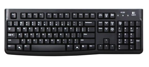 Logitech K120 Nordic tangentbord USB Svart i gruppen COMPUTERTILBEHØR / Mus og tastatur / Tastatur / Ledningsfri hos TP E-commerce Nordic AB (A15628)