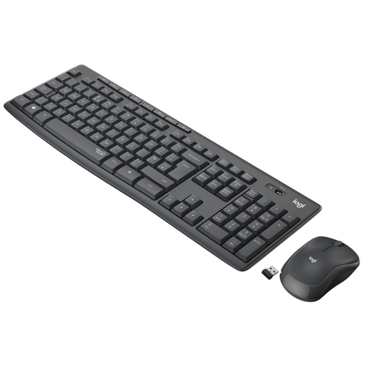 Logitech MK295 Silent Wireless Combo tangentbord RF Trådlös QWERTY Amerikanskt i i gruppen COMPUTERTILBEHØR / Mus og tastatur / Tastatur / Ledningsfri hos TP E-commerce Nordic AB (A15632)