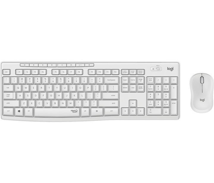 Logitech MK295 Silent Wireless Combo - OFF WHITE NORDIC i gruppen COMPUTERTILBEHØR / Mus og tastatur / Tastatur / Pakke hos TP E-commerce Nordic AB (A15633)